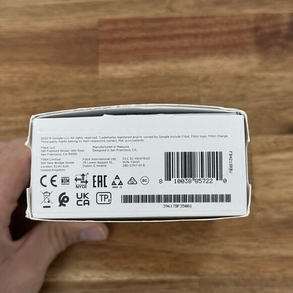 Fitbit Charge 5 Fitness & Health Tracker Platinum Stainless Steel Case Blue Band - Picture 5 of 16